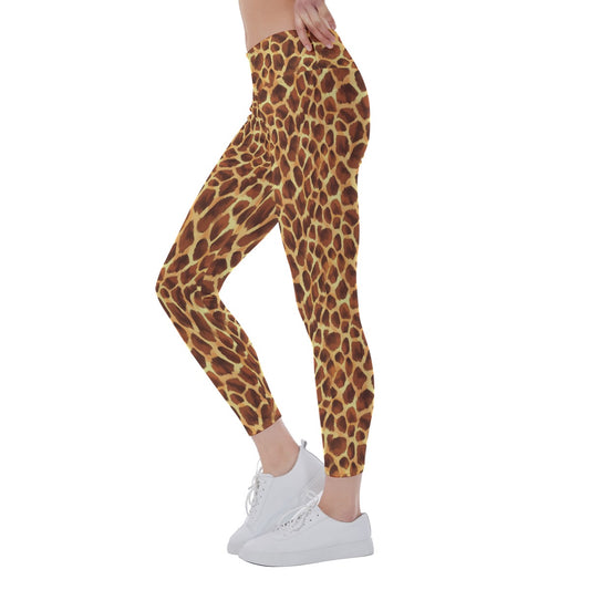 Animal Print - Giraffe - Women's Yoga Leggings