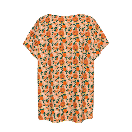 Juicy Citrus Friend - Women’s Relaxed Fit Scoop Tee