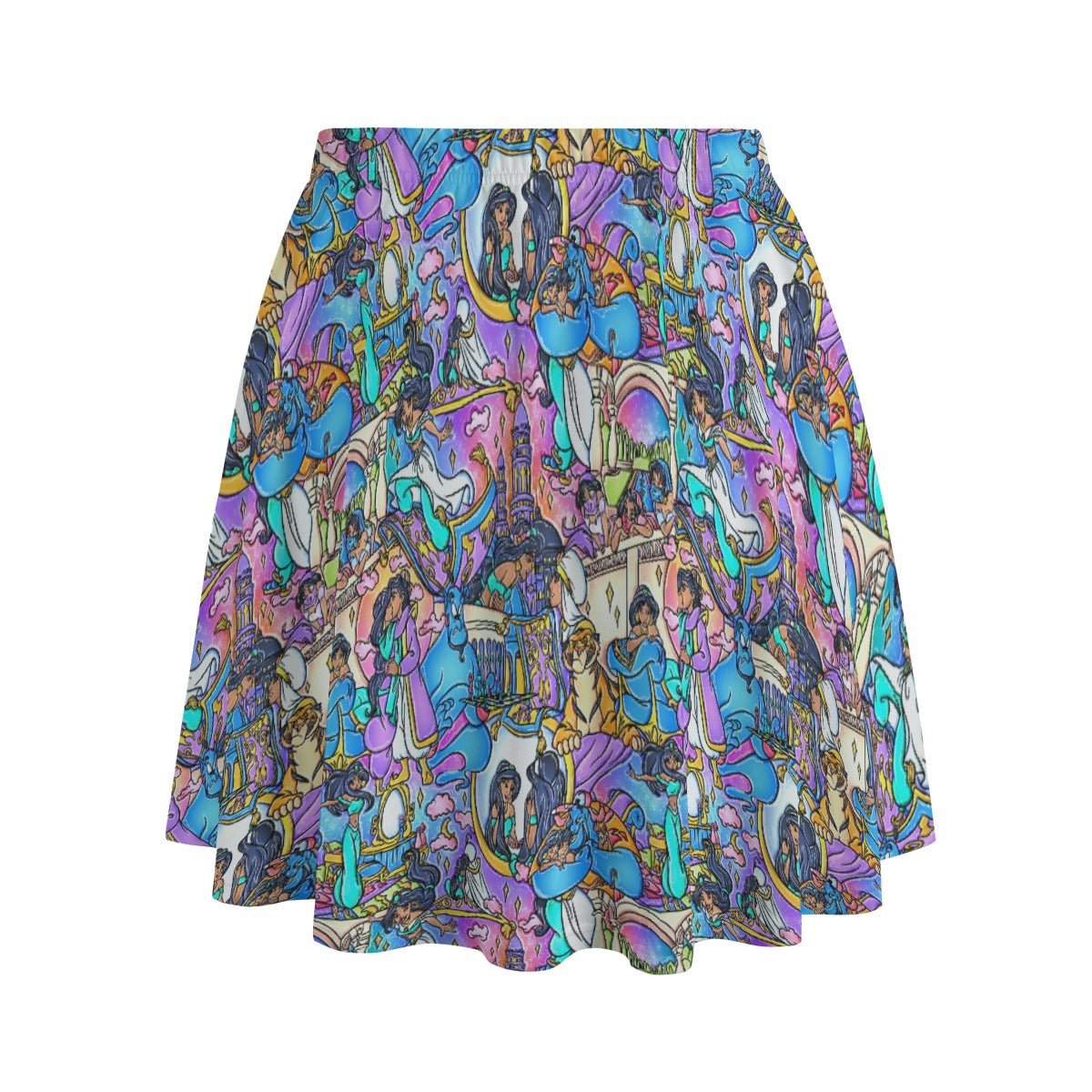 Magic Carpet Storybook Scenes - Women's Pocket Skater Skirt