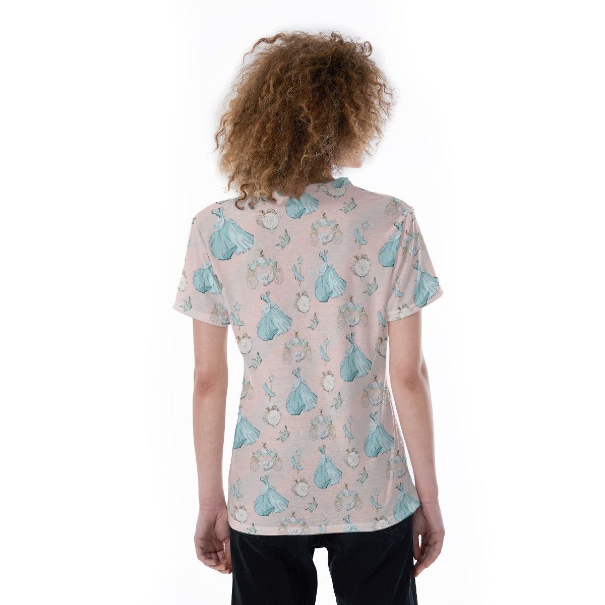 Pastel Midnight Magic - Women's Short Sleeve V-Neck T-Shirt