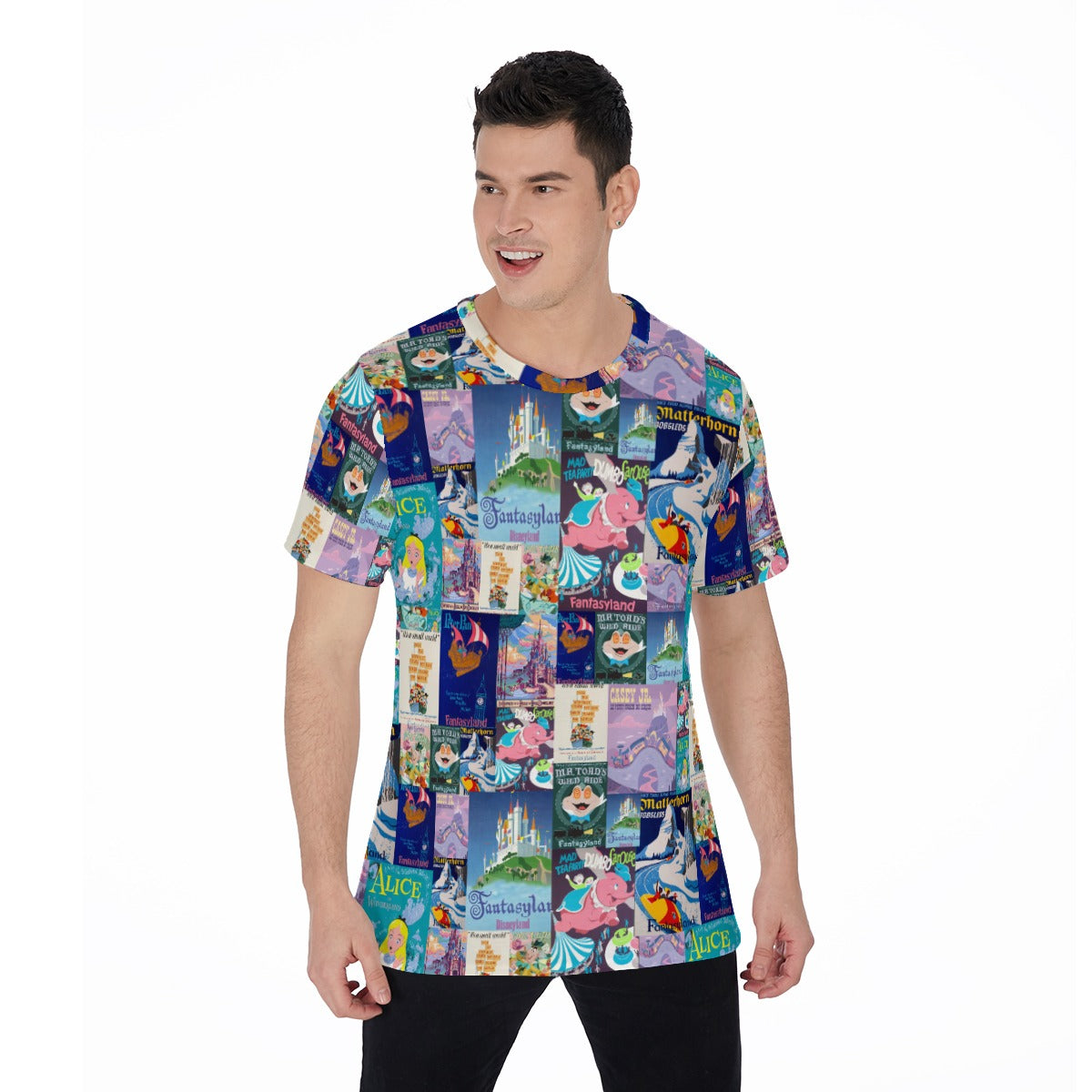 Vintage Fantasy Ride Posters - Men's Short Sleeve T-Shirt