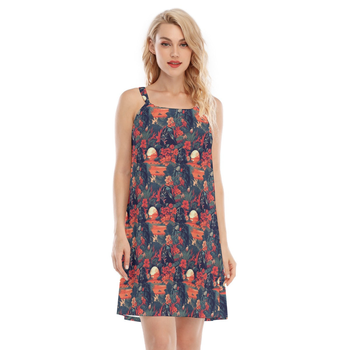 Tropical Dark Side Escape - Women’s Adjustable Sundress