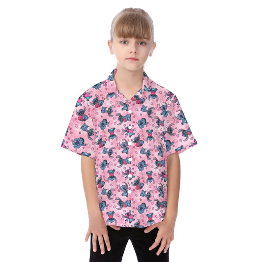 Valentine’s Mischief - Kid's Hawaiian Button Up Shirt