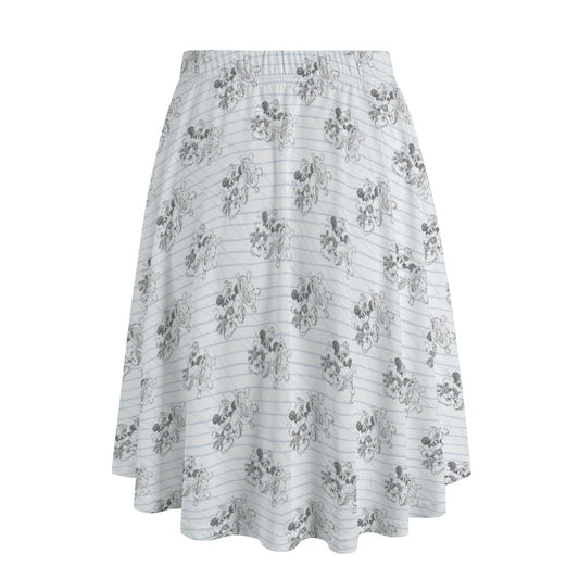Sketch of Steamboat Mouse - Women’s Pocket Midi Skirt