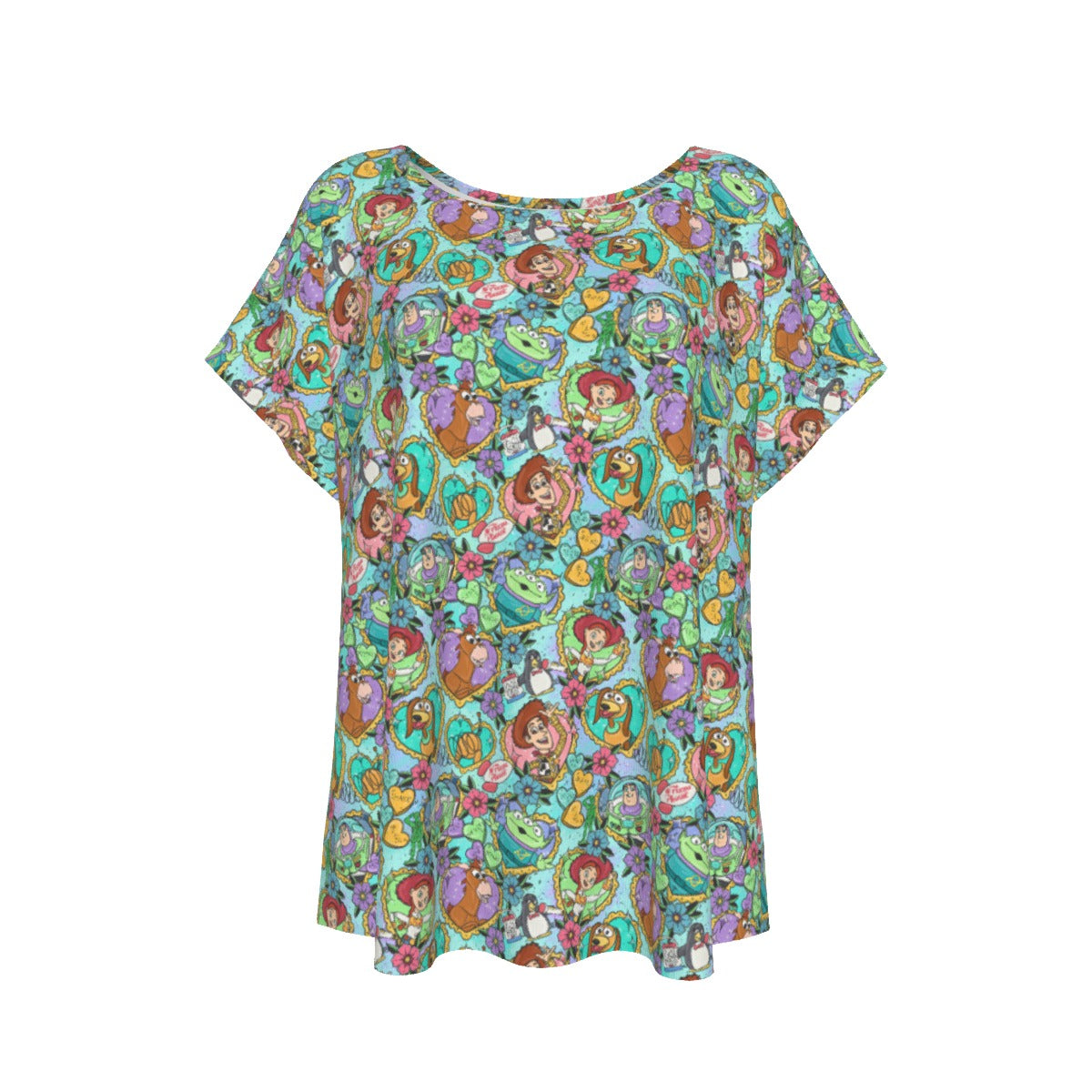 Tattoo Hearts Space Cowboys & Friends - Women’s Relaxed Fit Scoop Tee