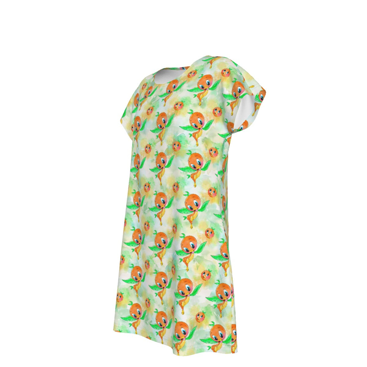 Sunny Citrus Thoughts - Women's T-Shirt Dress