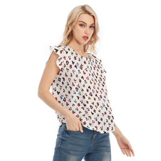 Wicked Mouse Ears - Women’s Flutter Sleeve Top