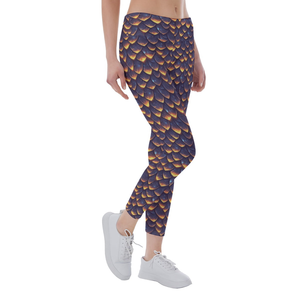Animal Print - Dragon - Women's Yoga Leggings