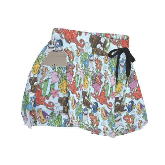 Fish Are Friends Reef - Women's Flowy Pocket Shorts