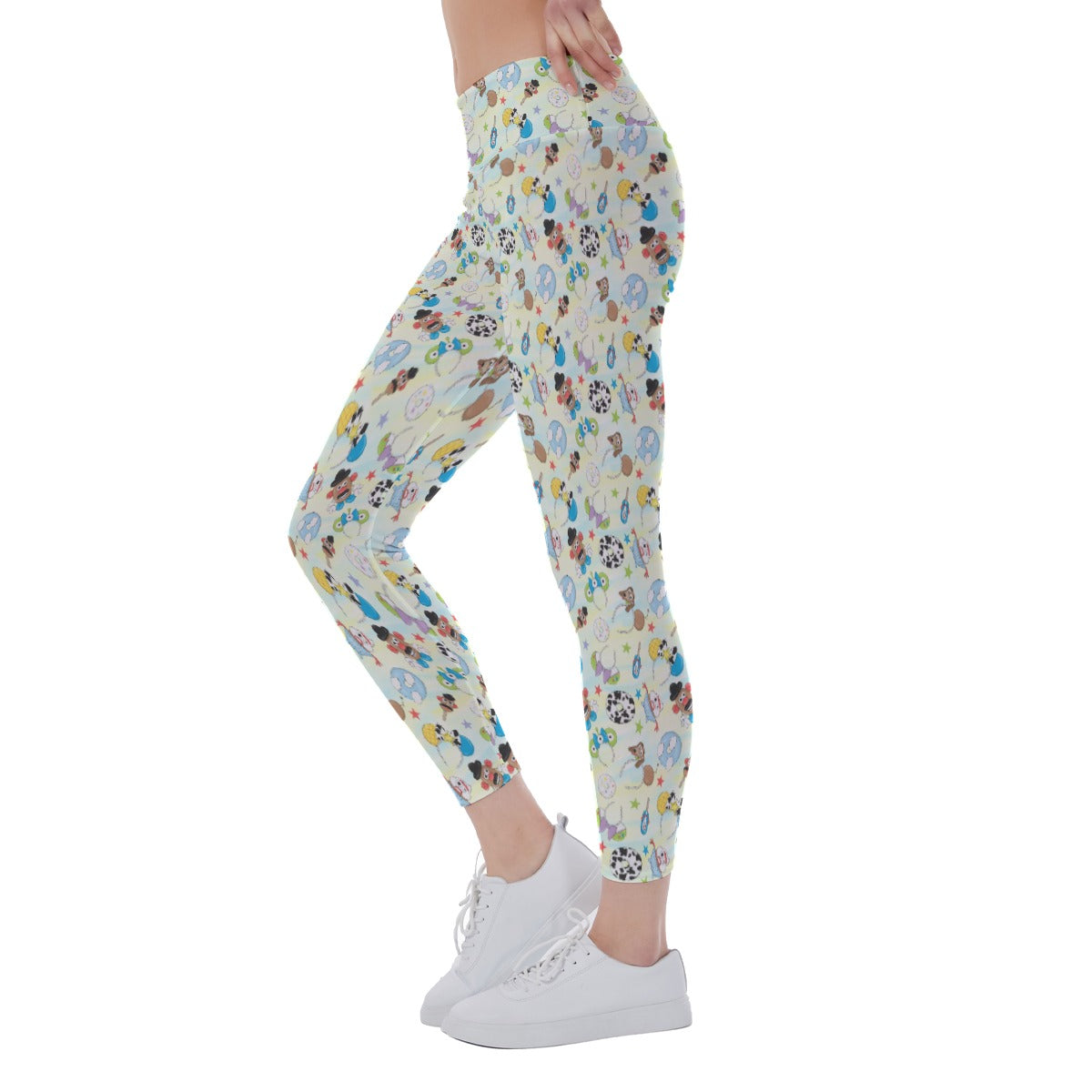 Playful Toy Style Icons - Women's Yoga Leggings