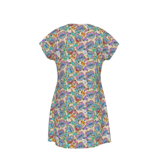 Tattoo Hearts Island Mischief - Women's T-Shirt Dress