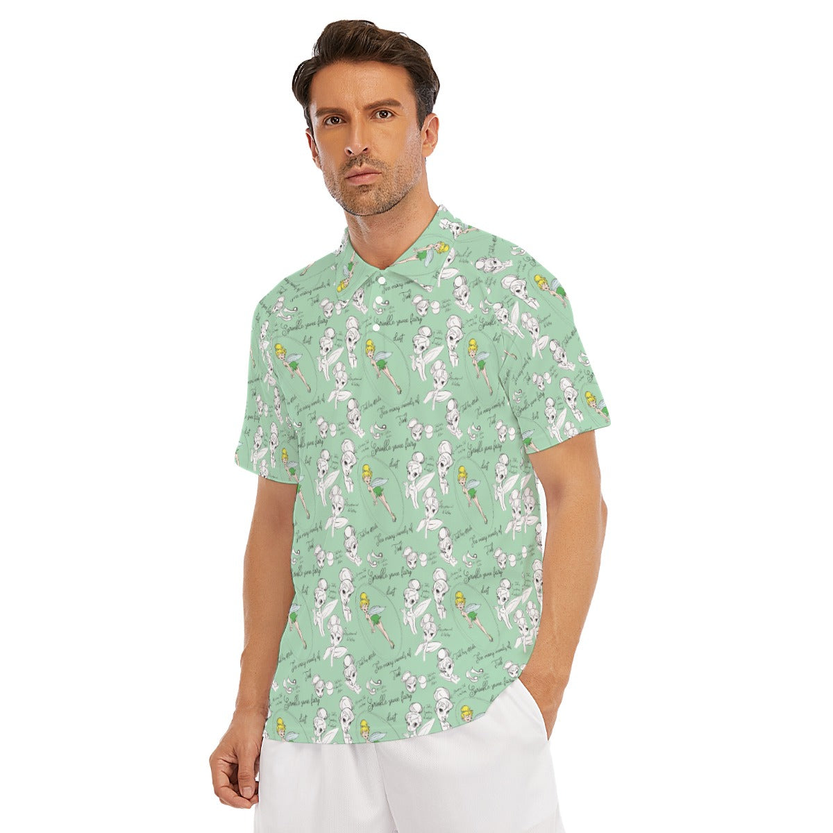 Drawing Pixie Fairy - Men's Polo Shirt