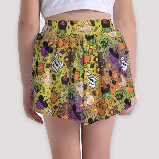Monster Snacks Treats - Girls’ Flowy Pocket Shorts