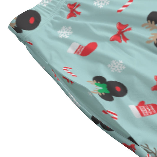 Festive Reindeer Mouse Holiday - Women’s Pocket Midi Skirt