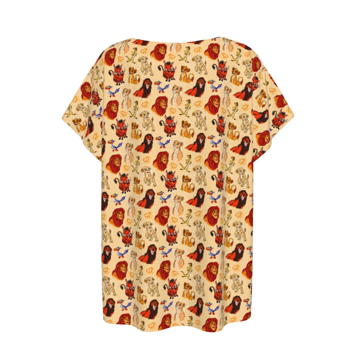 Sketched Savanna Friends - Women’s Relaxed Fit Scoop Tee