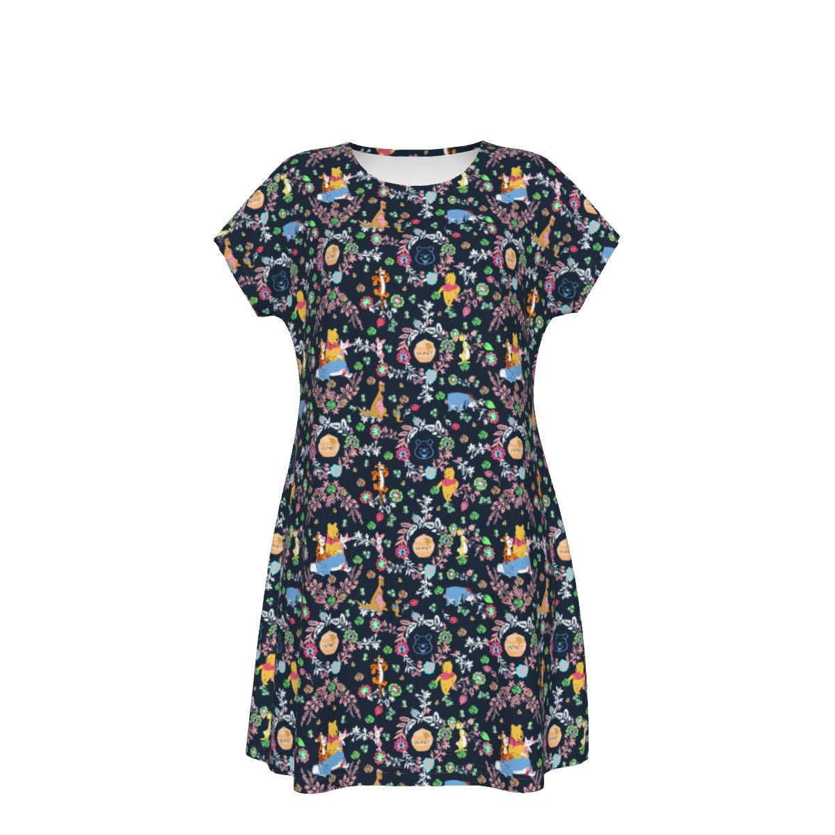 Garden Whimsy - Hundred Acre Blooms - Women's T-Shirt Dress