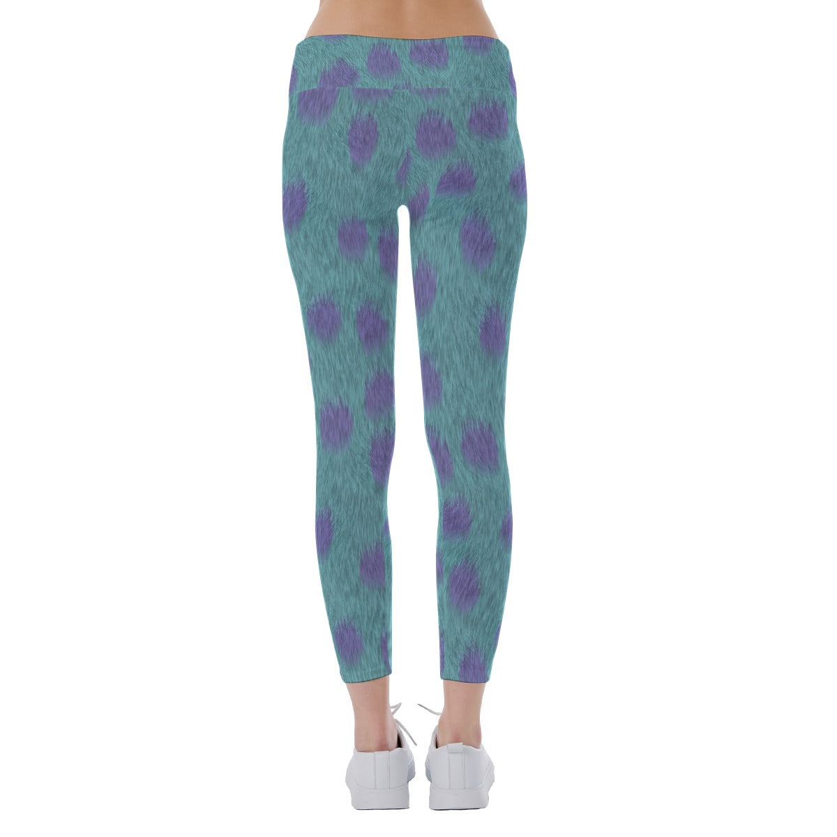Turquoise Monster Spots - Women's Yoga Leggings