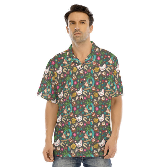 Polynesian Princess Icons - Men's Hawaiian Button Up Shirt