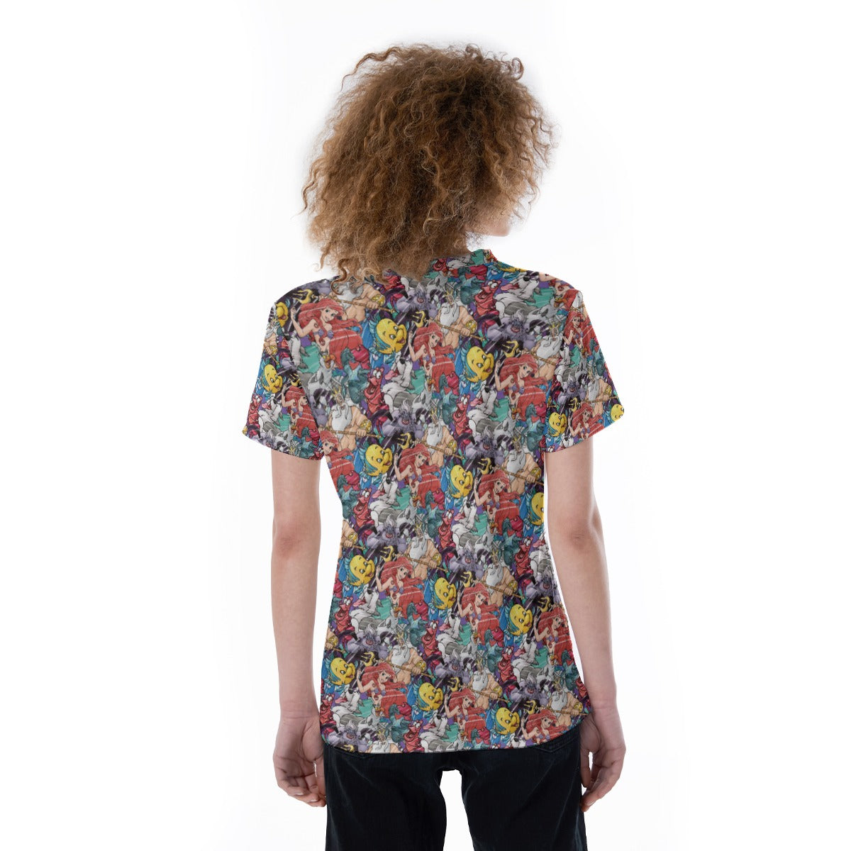 Undersea Crew Sketch - Women's Short Sleeve V-Neck T-Shirt
