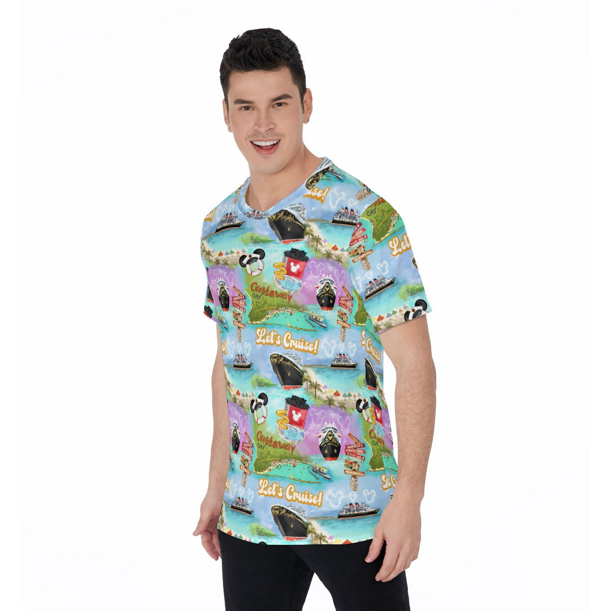 Tropical Castaway Island - Men's Short Sleeve T-Shirt
