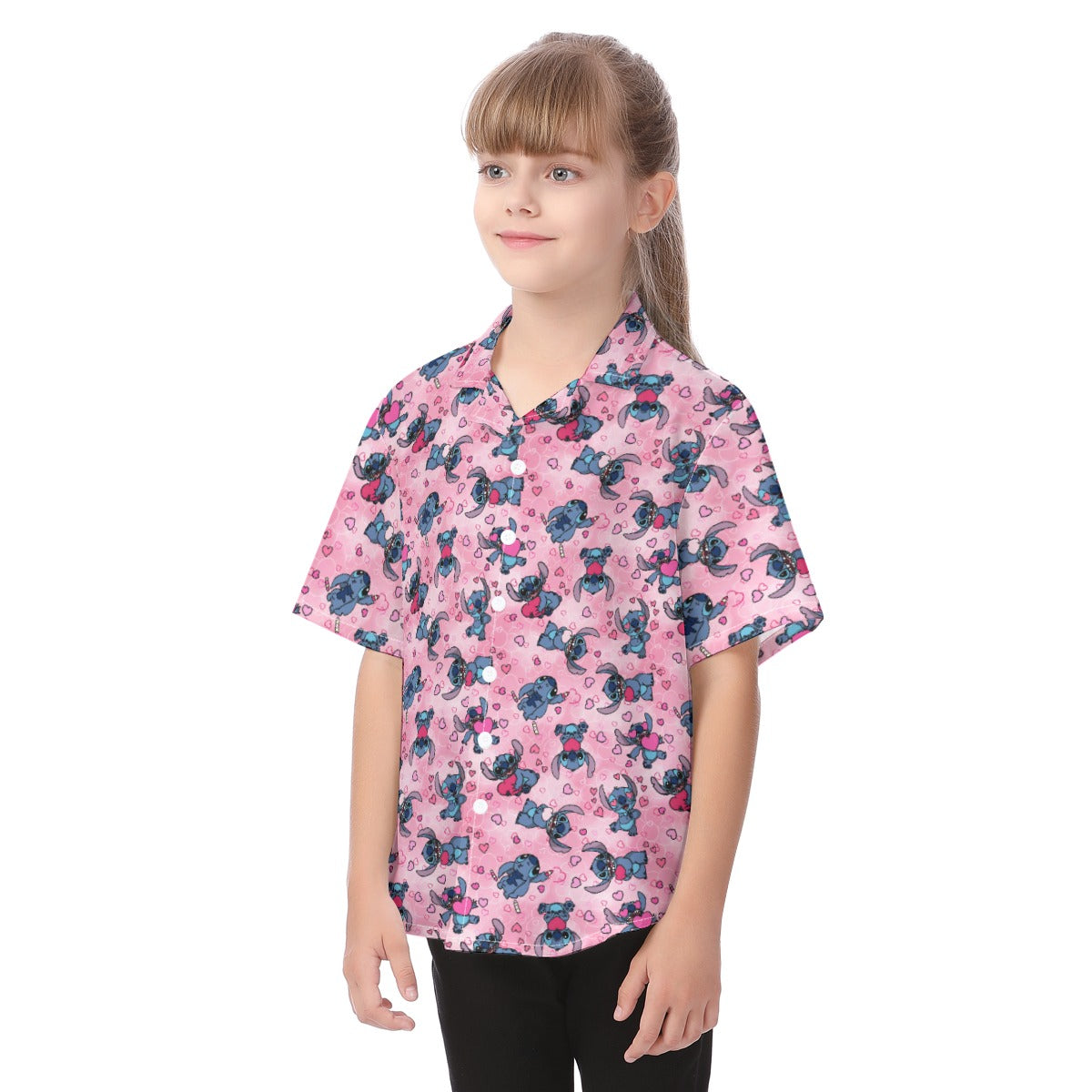 Valentine’s Mischief - Kid's Hawaiian Button Up Shirt