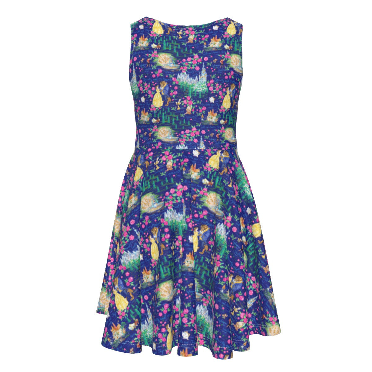 Enchanted Forest Romance - Kid's Sleeveless Skater Dress