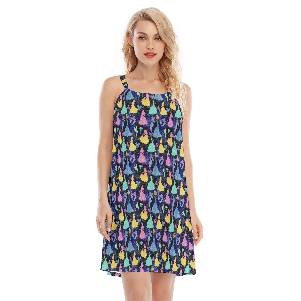 Princess Glitter Silhouettes - Women’s Adjustable Sundress