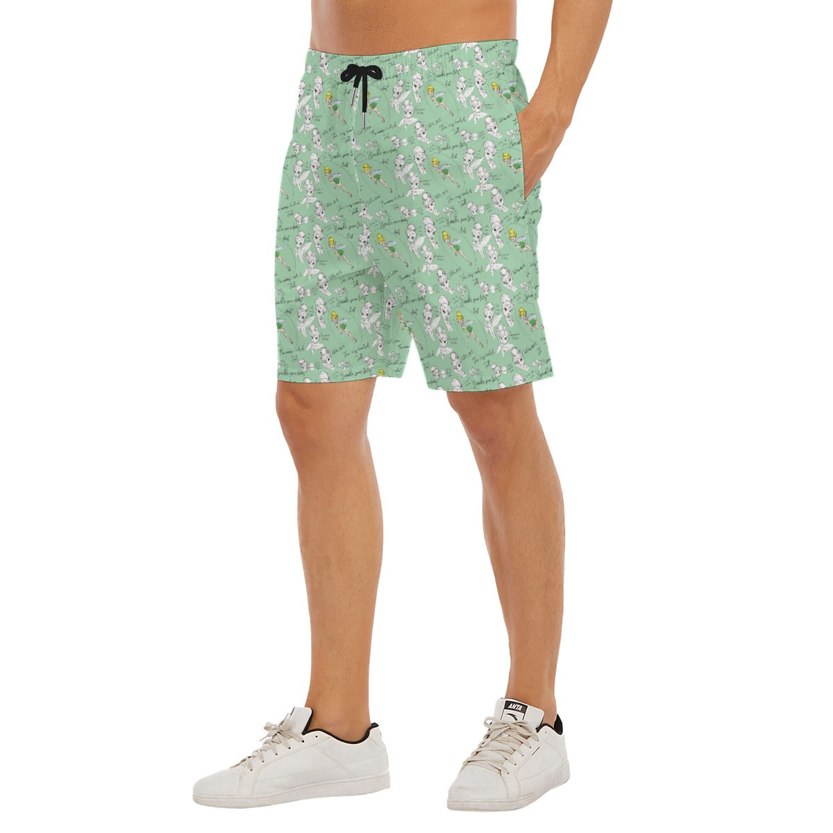Drawing Pixie Fairy - Men’s Pocket Beach Shorts