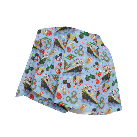 Very Merrytime Christmas Cruise - Women's Flowy Pocket Shorts