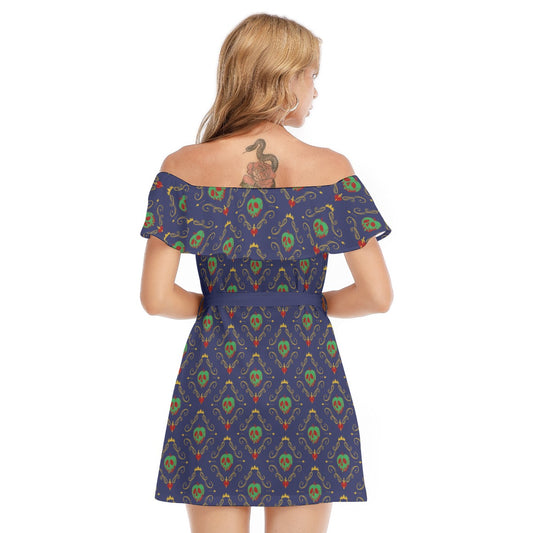 Poison Apple - Women's Off-shoulder Ruffle Dress