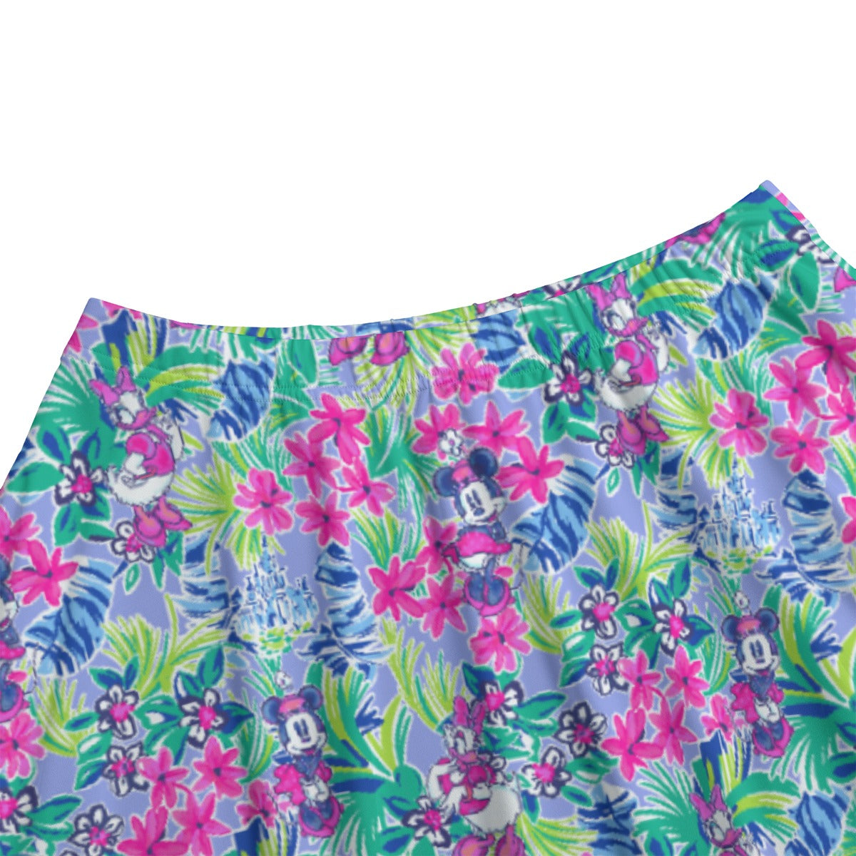 Bright Tropical Bliss - Island Mouse Duo - Women’s Pocket Midi Skirt