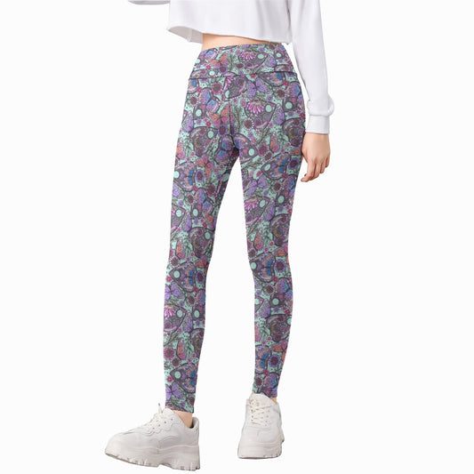 Butterfly Planchettes - Kid's Leggings