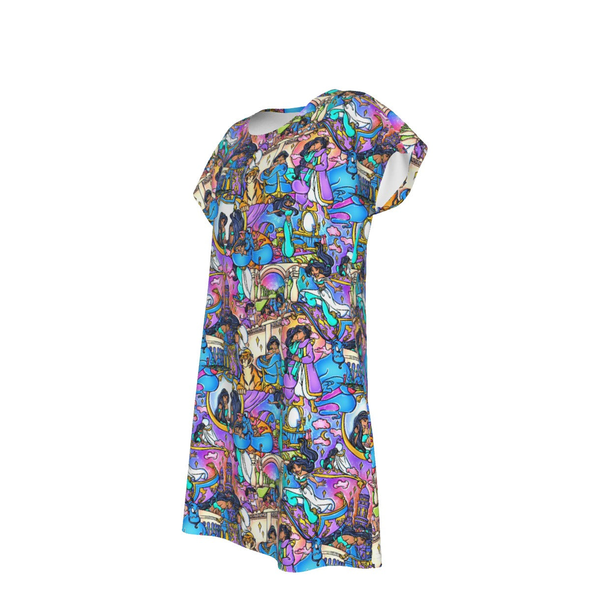 Magic Carpet Storybook Scenes - Women's T-Shirt Dress