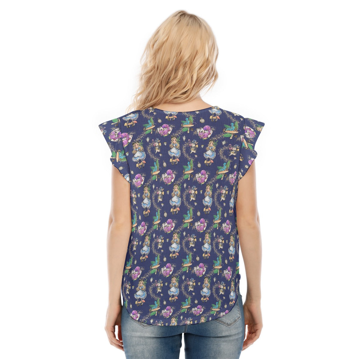 Whimsical Enchanted Forest - Women’s Flutter Sleeve Top