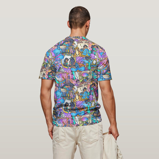 Magic Carpet Storybook Scenes - Men's Short Sleeve T-Shirt