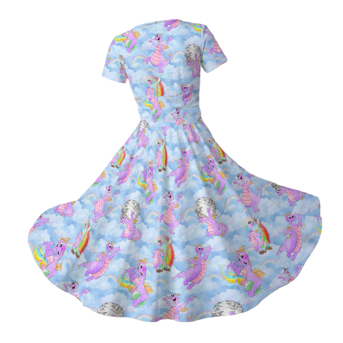 Imagine with Figment - Women's V-Neck Ruched Midi Dress