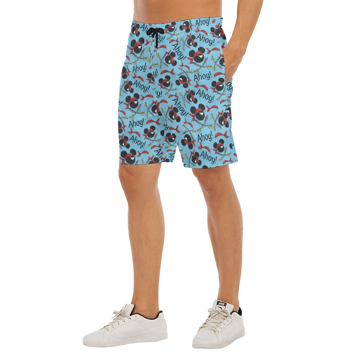 Pirate Mouse Ahoy! - Men’s Pocket Beach Shorts