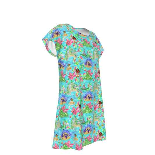 Tropical Island Paradise - Women's T-Shirt Dress