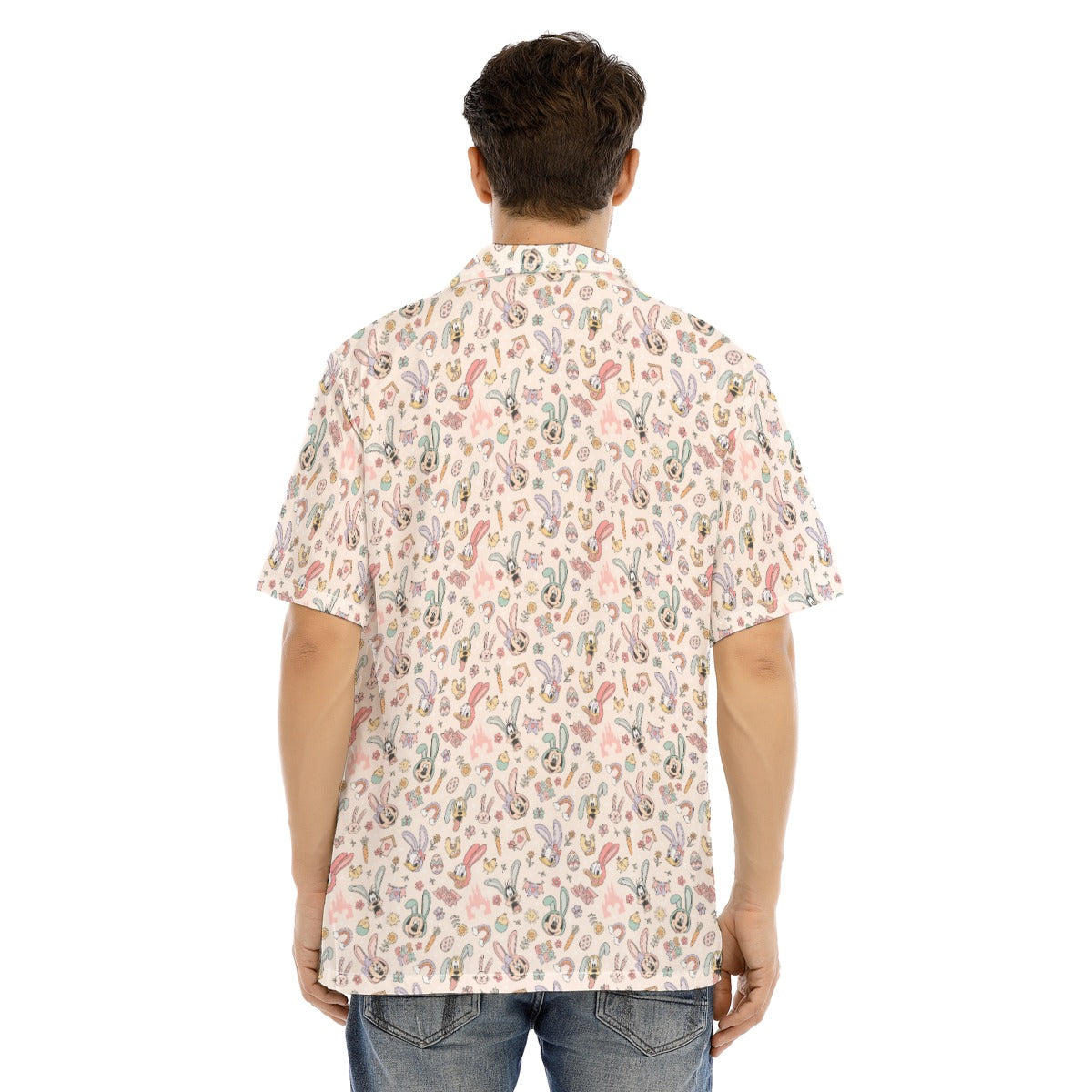 Springtime Friends Celebration Fun - Men's Hawaiian Button Up Shirt