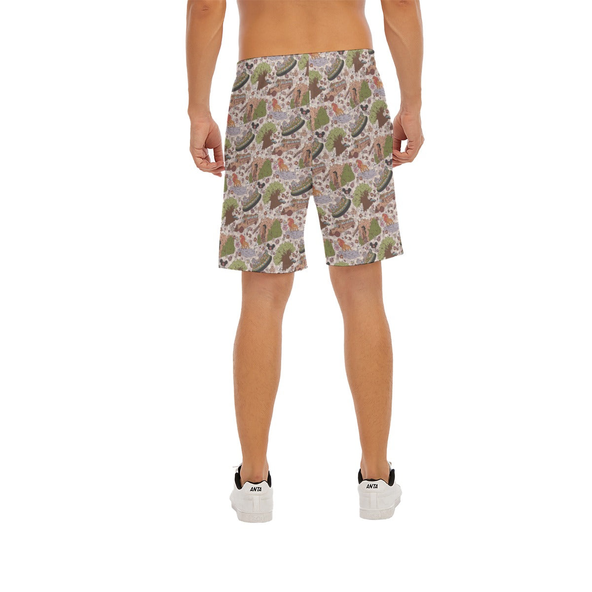 Hand Drawn AK - Men’s Pocket Beach Shorts