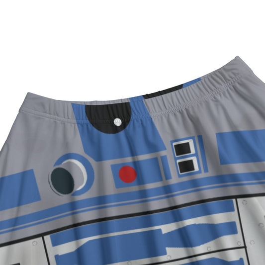 Little Blue Droid - Women’s Pocket Midi Skirt
