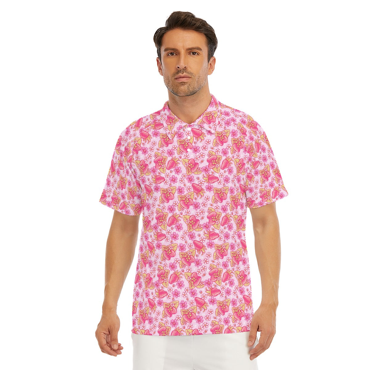 Summer Fruits - Strawberry - Men's Polo Shirt