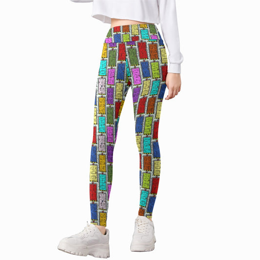 Sketchy Scare Doors - Kid's Leggings