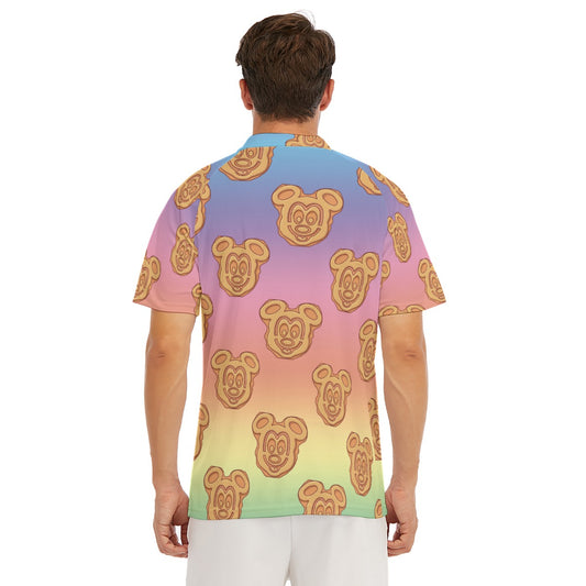 Rainbow Mouse Waffles - Men's Polo Shirt