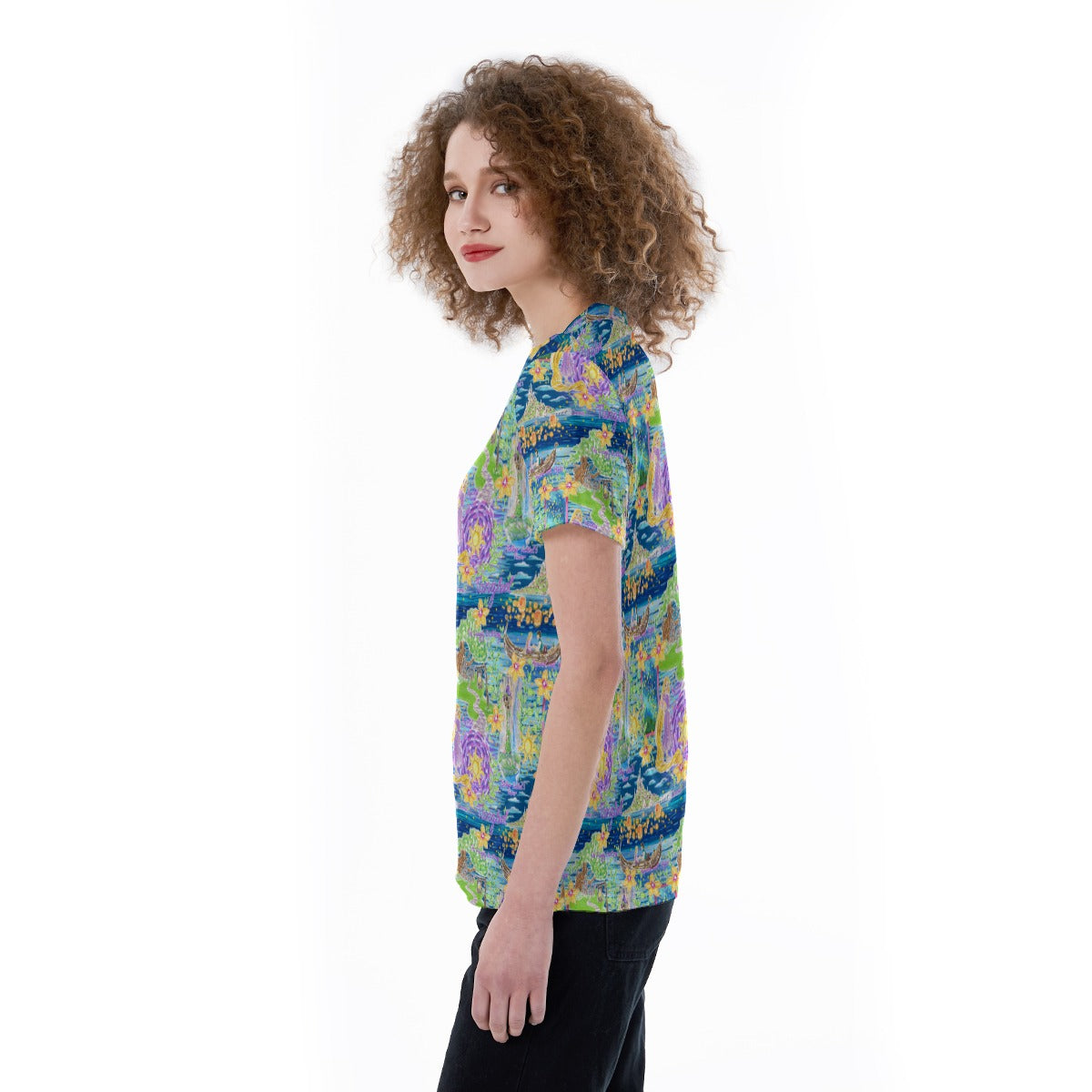 Lantern Festival Glow - Women's Short Sleeve V-Neck T-Shirt
