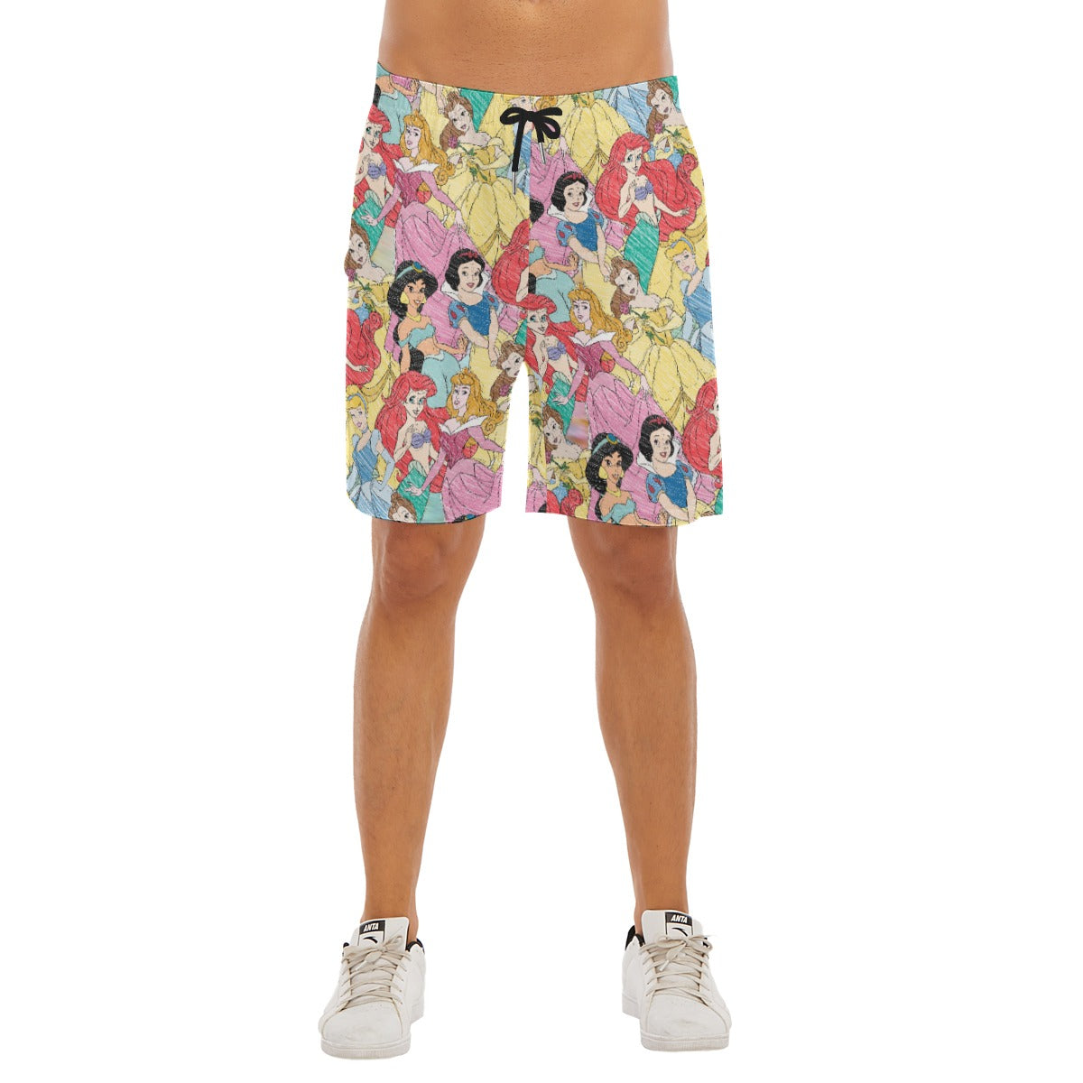 Princess Sketches - Men’s Pocket Beach Shorts