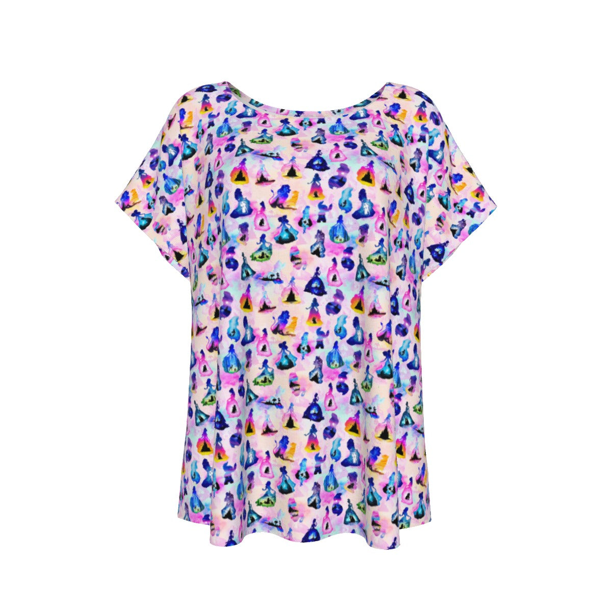 Princess And Classic Animation Silhouettes - Women’s Relaxed Fit Scoop Tee