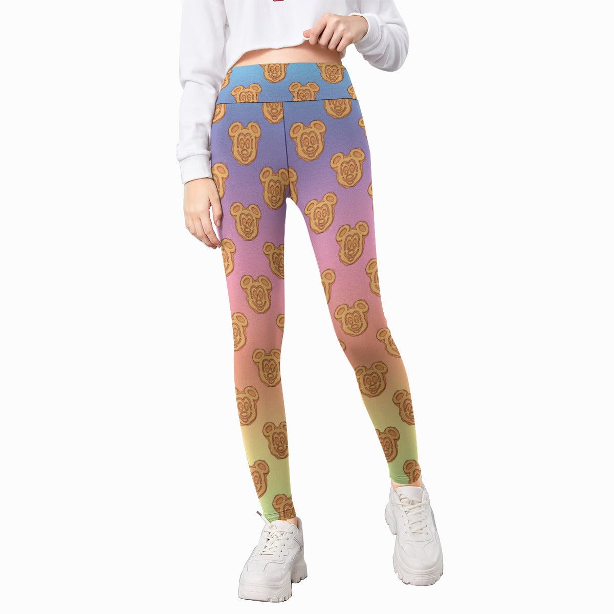 Rainbow Mouse Waffles - Kid's Leggings