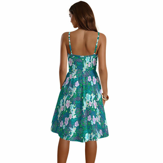 Pixie in Neon Blooms - Women's Sweetheart Cami Dress