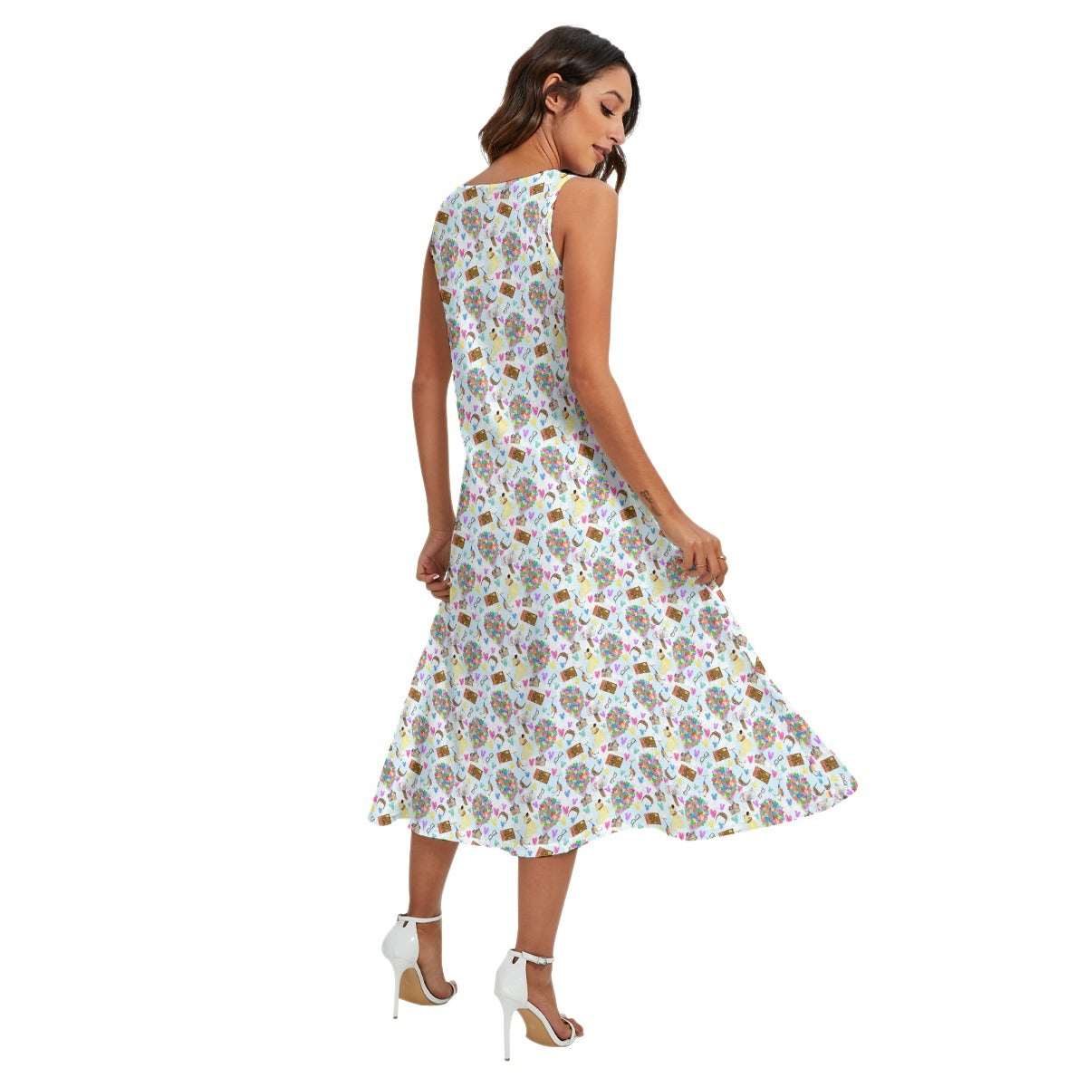 Up Adventure Icons - Women’s Diagonal Pocket Midi Dress